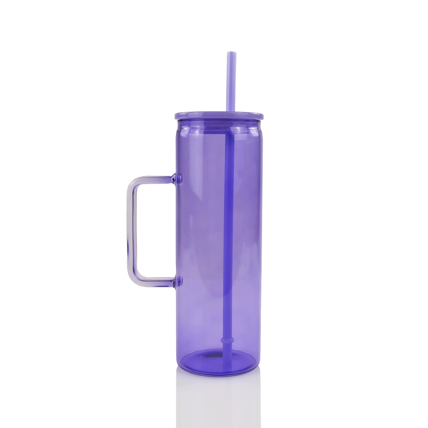 20 Ounce Glass JELLY SKIINY W/ HANDLE