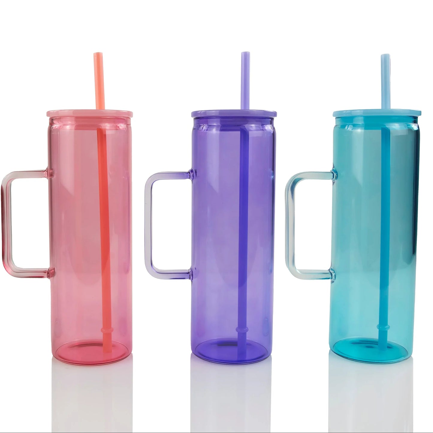 20 Ounce Glass JELLY SKIINY W/ HANDLE