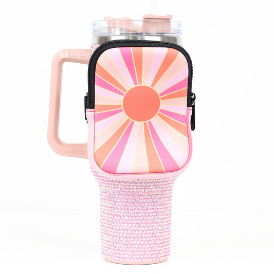 Cup Backpack, Cup Fanny Pack, 40oz tumbler pouch: Sunburst